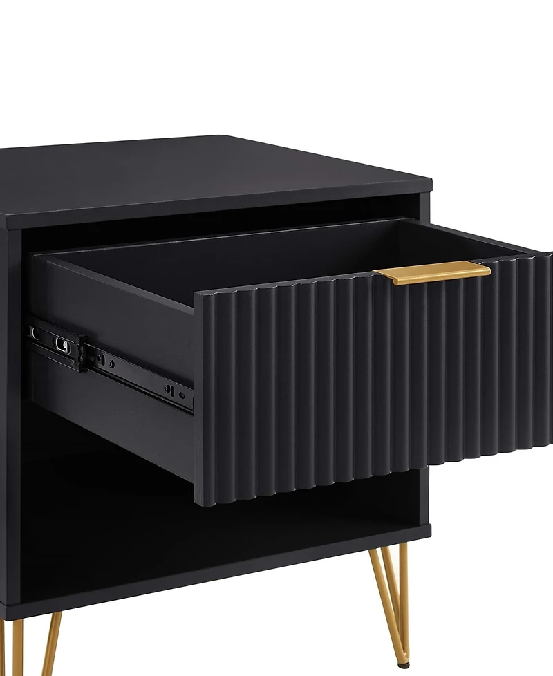 Manhattan Comfort Dumbo -Drawer Modern Nightstand