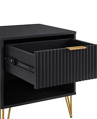 Manhattan Comfort Dumbo 2-Piece 1-Drawer Modern Nightstand Set