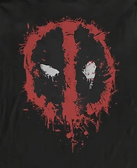 Fifth Sun Men's Deadpool Splatter Icon Long Sleeve T-Shirt