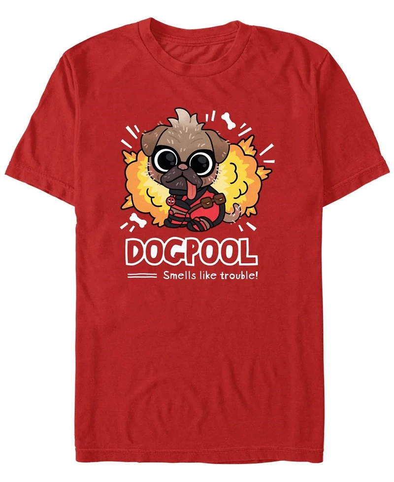 Fifth Sun Men's Cute Dogpool Short Sleeve T-Shirt