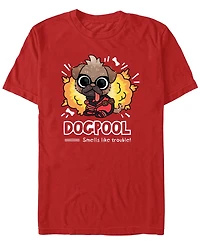Fifth Sun Men's Cute Dogpool Short Sleeve T-Shirt