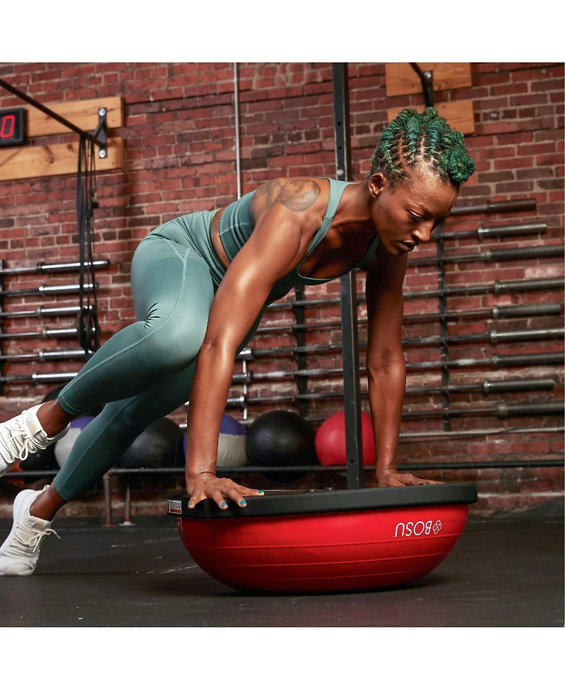 Bosu Bt Pro Balance Fitness Core Training Workout Exercise Ball, Grey Black