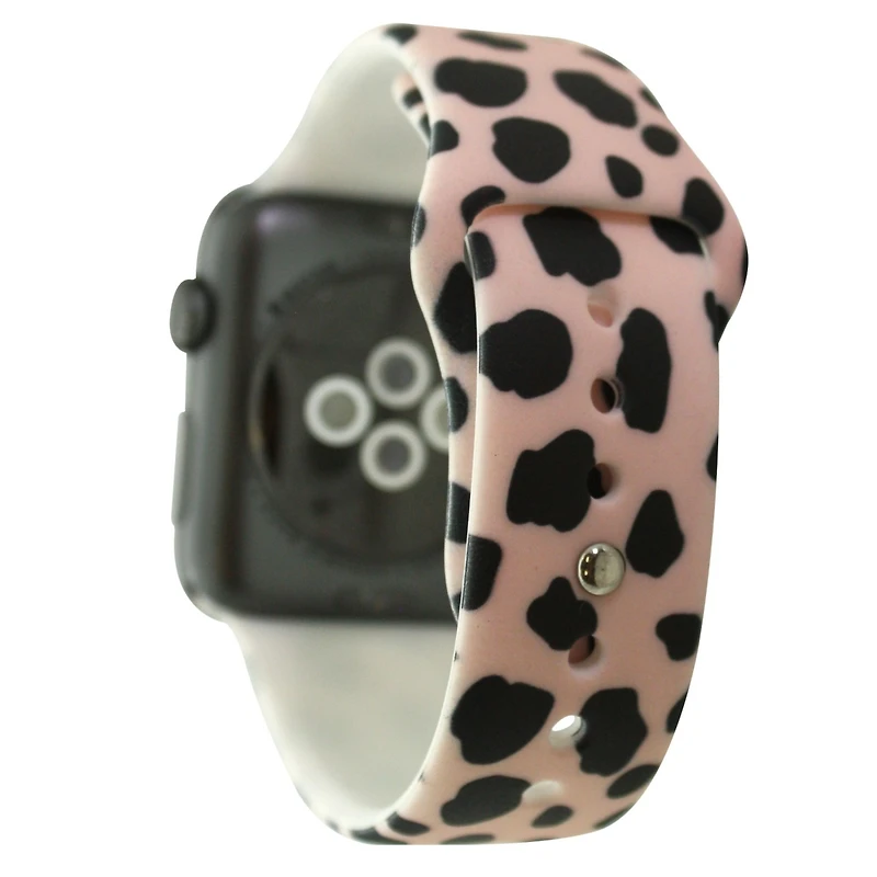 Olivia Pratt Printed Apple Watch Band 42MM, Cow flowers