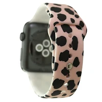Olivia Pratt Printed Apple Watch Band 42MM, Cow flowers