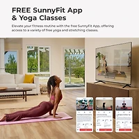 Sunny Health & Fitness Premium 1/2-Inch Extra Thick Exercise Yoga Mat Non-Slip