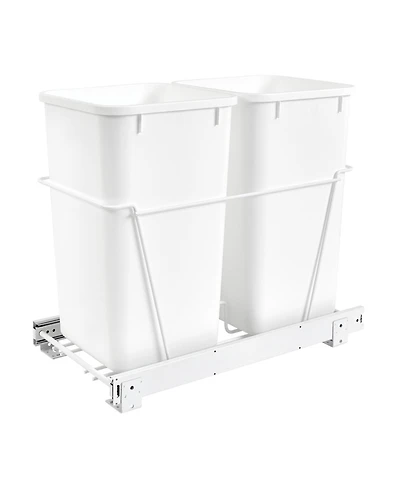 Rev-a-Shelf Double Pullout Kitchen Cabinet 27 qt. Trash Can, Rv-15PB-2 S