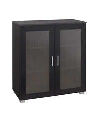 Kings Brand Furniture 2-Door Accent Storage Cabinet, Sideboard Buffet Floor Cupboard for Kitchen, Dining Room, Living Entryway