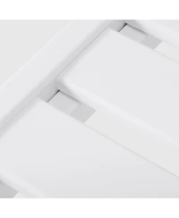 WestinTrends Outdoor Modern Hdpe Patio White Club Chair with Deep Seat Cushions