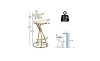 Upholstered Counter Height Bar Stools for Kitchen Island Set of 2, Stylish and Comfortable