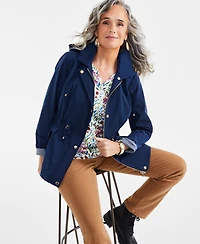 Style & Co Women's Hooded Anorak Jacket, Created for Macy's