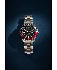 Fossil Men's Gmt Blue Stainless Steel Watch, 46mm