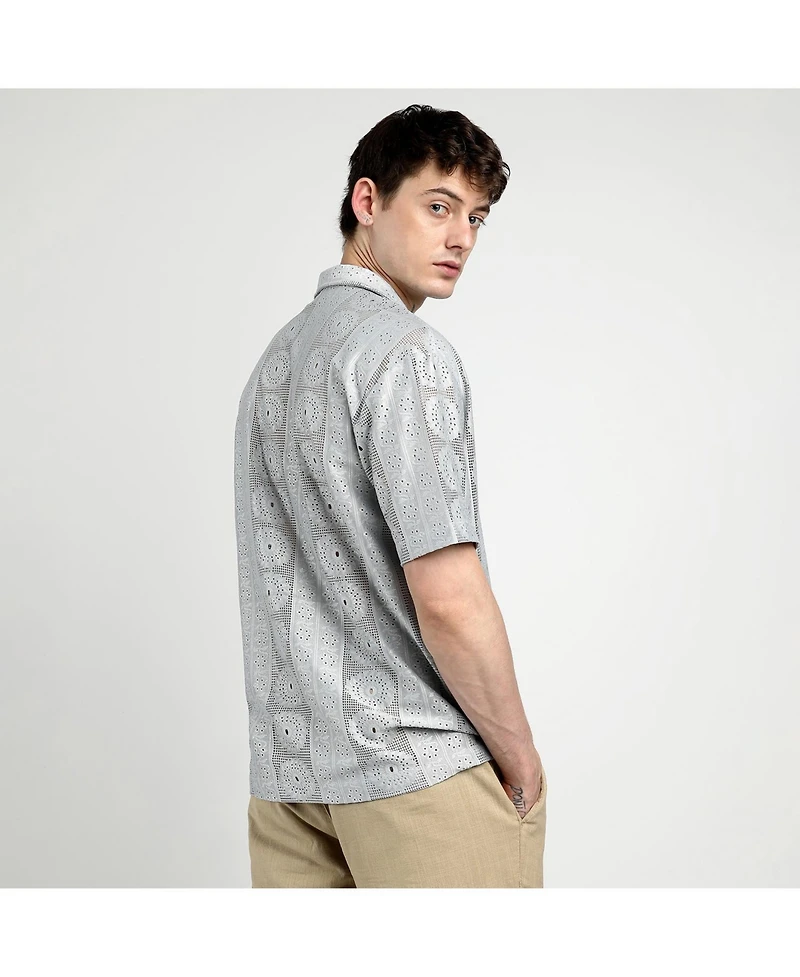 Campus Sutra Men's Oversized Candy Striped Shirt