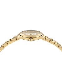 Ferragamo Women's Swiss Duo Gold Ion Plated Stainless Steel Bracelet Watch 28mm