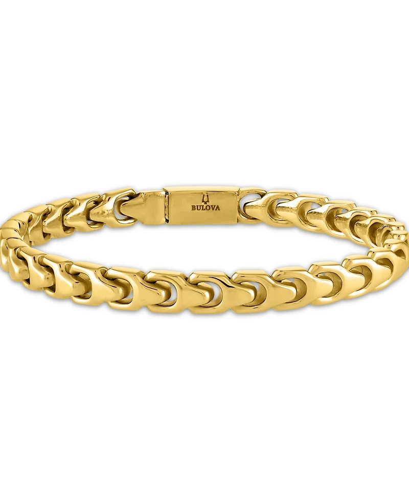 Bulova Gold-Tone Stainless Steel Link Bracelet
