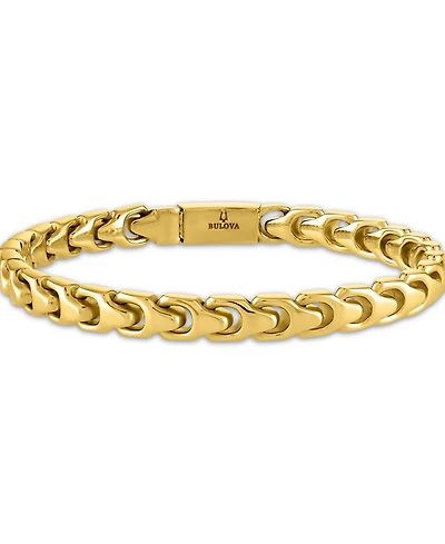 Bulova Gold-Tone Stainless Steel Link Bracelet