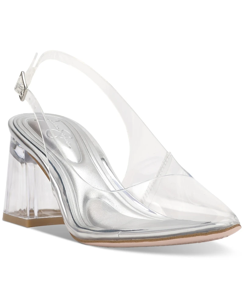 Jessica Simpson Women's Syrina Vinyl Slingback Pumps