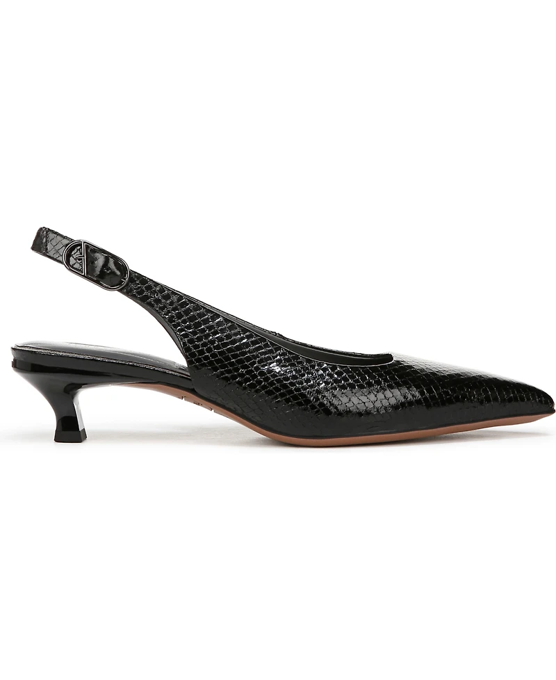 Franco Sarto Women's Marlow Pointed Toe Slingback Kitten Heel Pumps