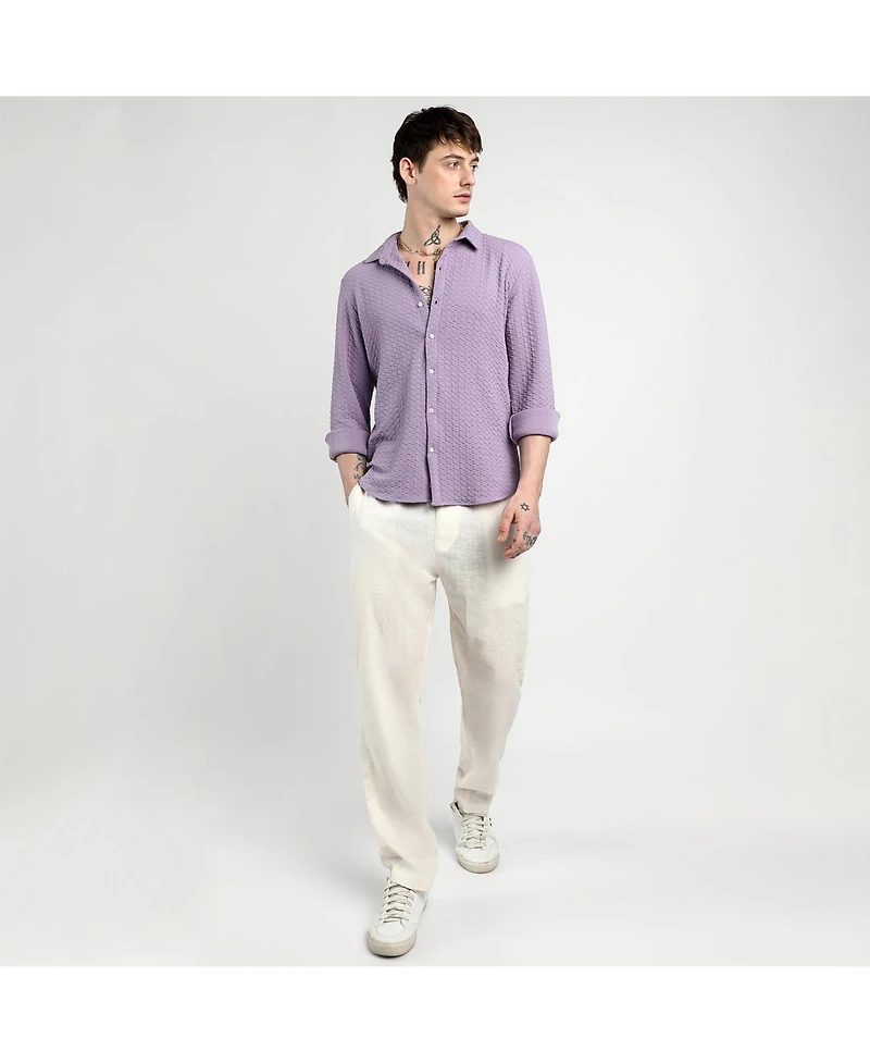 Men's Lilac Ripple Box Shirt