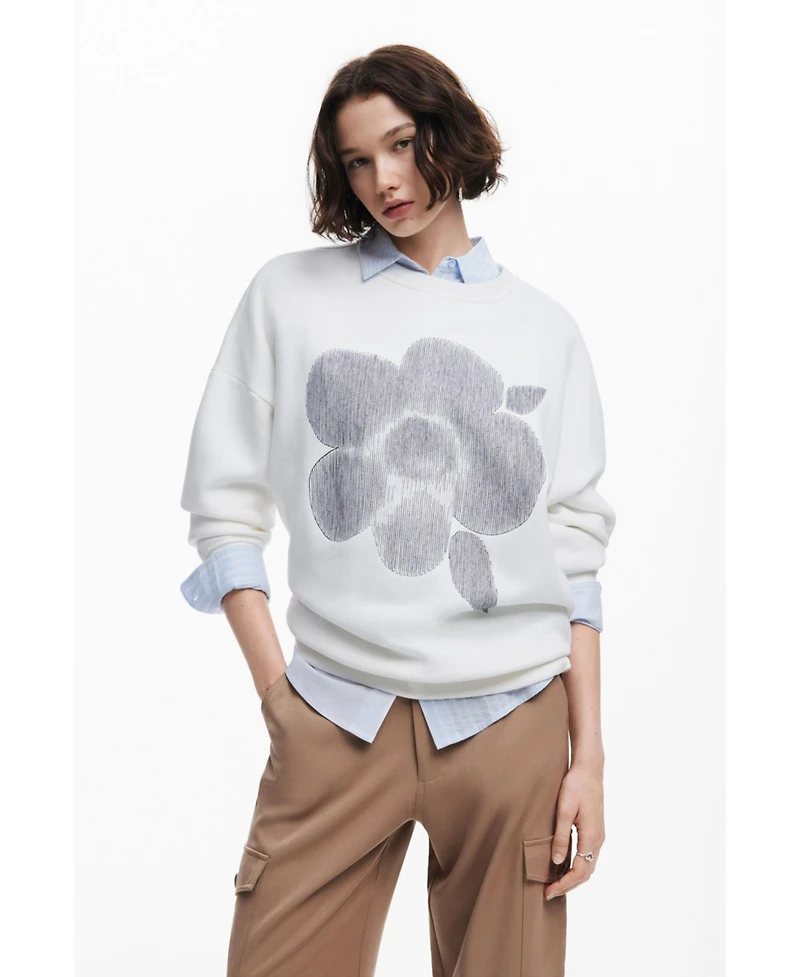 Desigual Women's Floral print sweatshirt