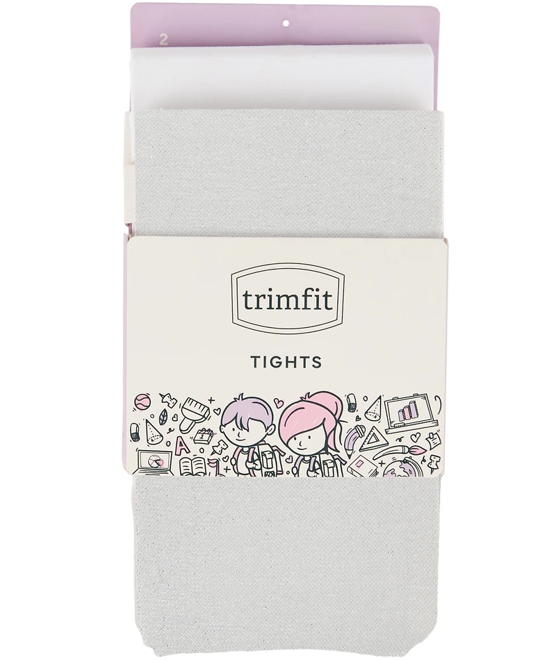 Trimfit Toddler, Little & Bigs Girls 2-Pk. Shimmer Tights