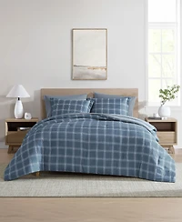 Swift Home Grid Plaid Reversible -Pc. Comforter Set