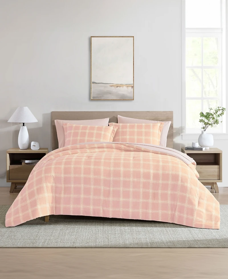 Swift Home Grid Plaid Reversible -Pc. Comforter Set