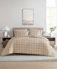 Swift Home Grid Plaid Reversible -Pc. Comforter Set