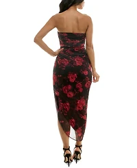 Emerald Sundae Juniors' Floral-Print Midi Dress