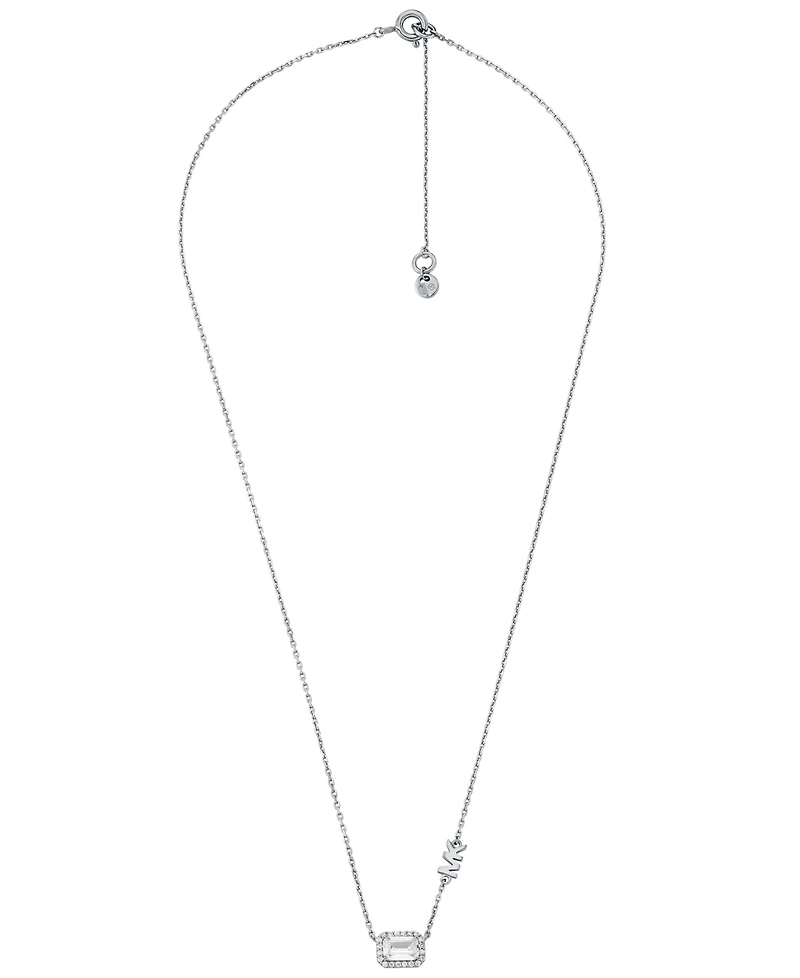 Michael Kors Sterling Silver Necklace and Earrings Set