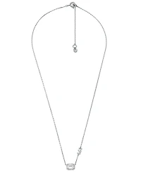 Michael Kors Sterling Silver Necklace and Earrings Set