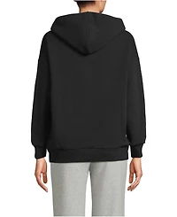 Lands' End Women's Serious Sweats Oversized Long Sleeve Hoodie Sweatshirt - Set Top