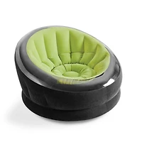 Intex Empire Lime Green Inflatable Blow Up Lounge Dorm Camping Chair & Air Pump