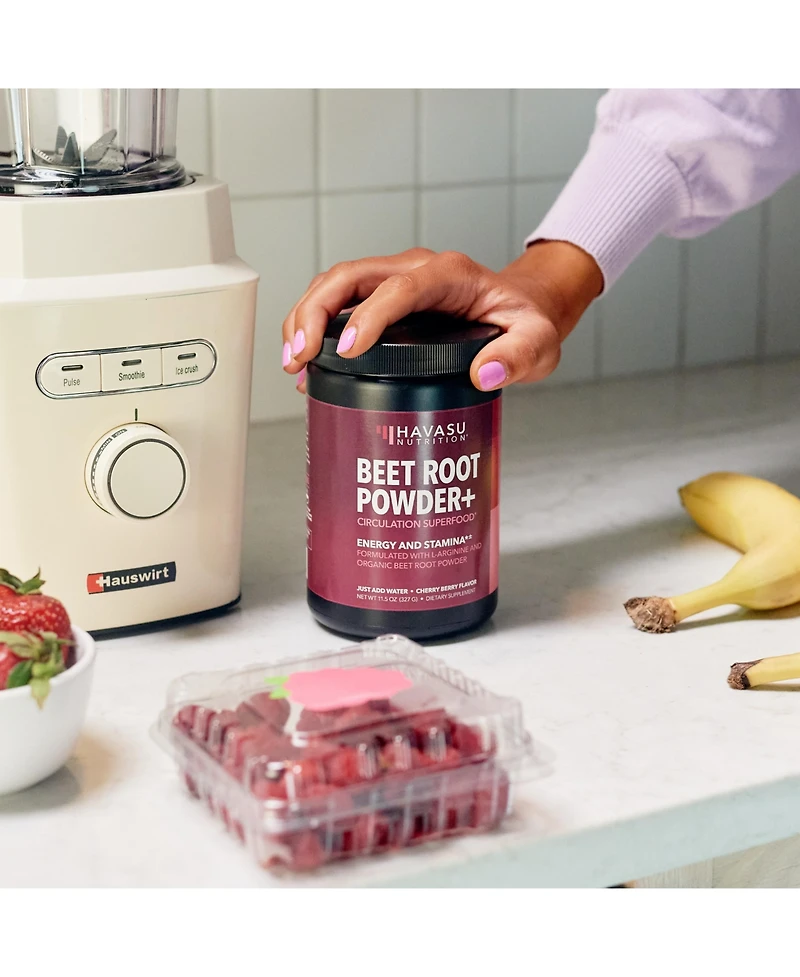 Beet Root Powder, Black Cherry Flavored, Havasu Nutrition, 327gm