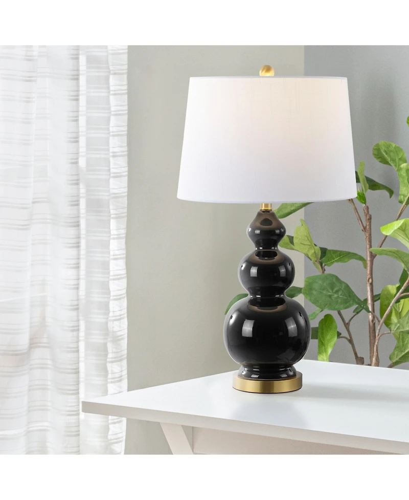 Jonathan Y Bowen Contemporary Transitional Ceramic Gourd Led Table Lamp