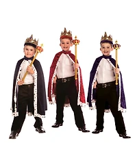 Dress Up America King Crown Robe Costume Set