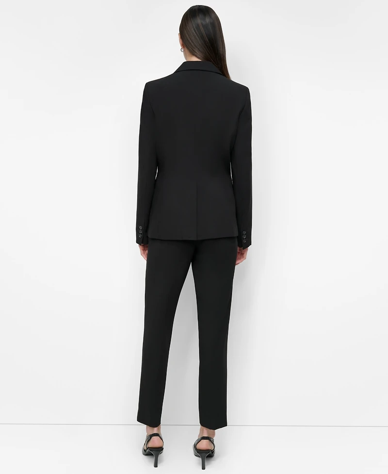 Dkny Women's Notch-Collar One-Button Long Sleeve Blazer Jacket