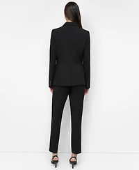 Dkny Women's Notch-Collar One-Button Long Sleeve Blazer Jacket