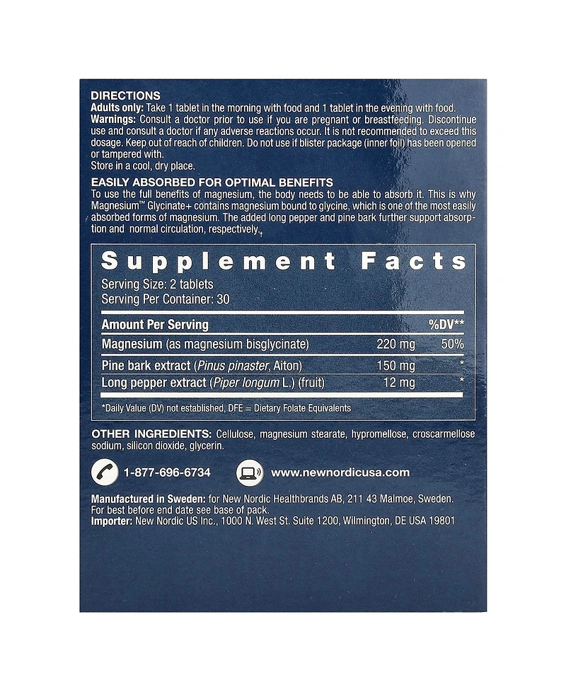New Nordic Magnesium Glycinate+