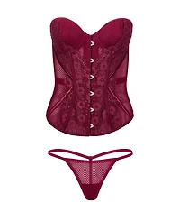 Adore Me Women's Padma Sweetheart Corset & G-String Set