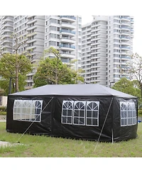 Slickblue 10'x20' Outdoor Party Tent - Includes 6 Removable Sidewalls for Versatile Event Coverage