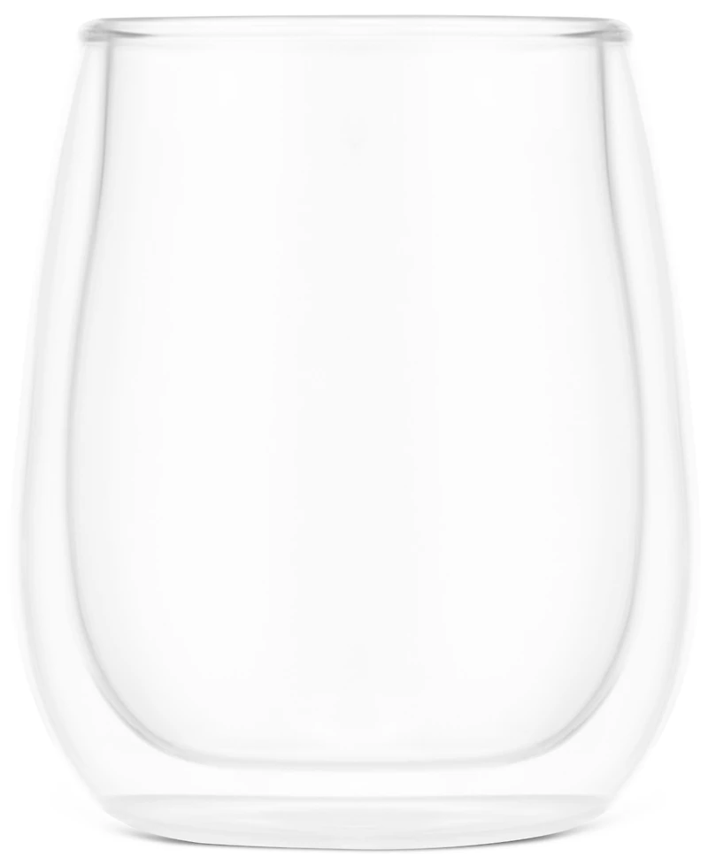 Bodum Skal Double-Walled White Wine Glasses, Set of 2