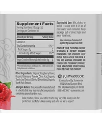 Sunwarrior Active Creatine Powder, Creatine Monohydrate for Muscle Building Support, Raspberry Flavor, 350gm