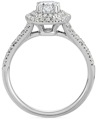 Diamond Double Halo Ring (1-1/10 ct. t.w.) in 14k White Gold