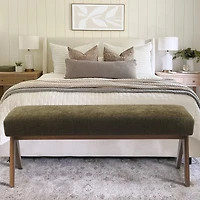 Breakfast Nook Bench Cushioned Dining with V-Shaped Legs,Dining Table Seat Restaurant Banquette Seating-Maison Boucle