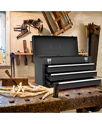 Portable Tool Chest Box Storage Cabinet Garage Mechanic Organizer 3 Drawers