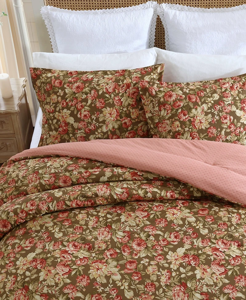 Laura Ashley Bloomsbury Reversible -Pc. Comforter Set