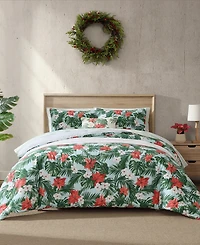 Tommy Bahama Home Festive Palms Reversible 3-Pc. Comforter Set