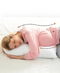 Cheer Collection Natural Kapok V Shape Pillow, 28" x 14"