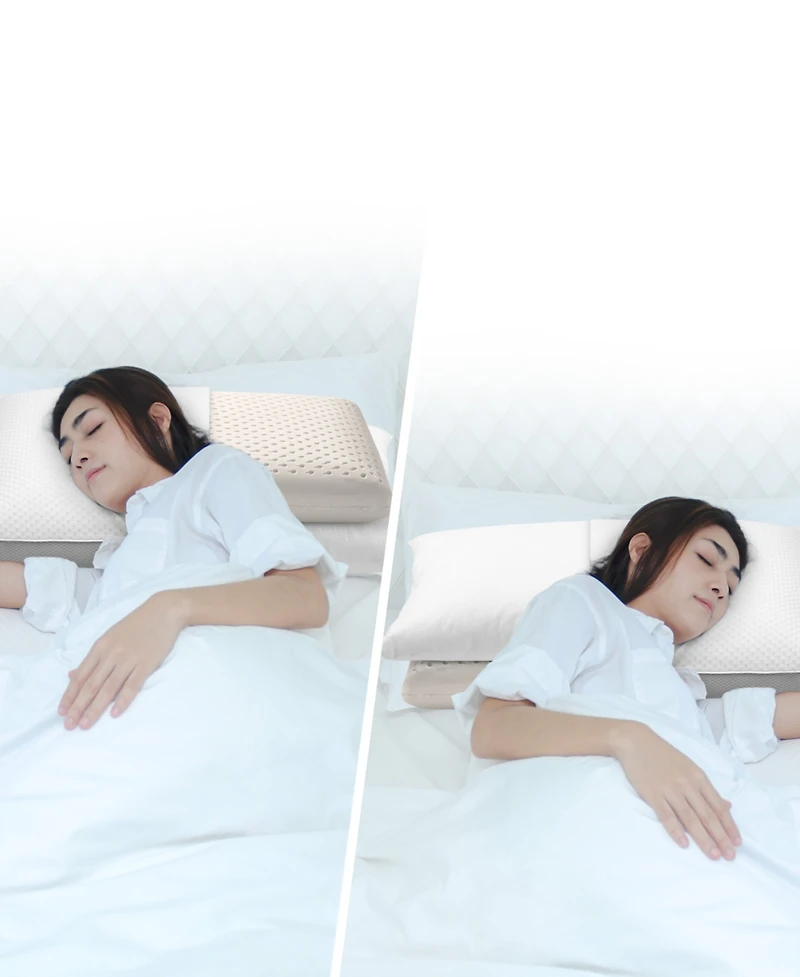 Cheer Collection Dual-Sided Memory Foam Pillow, Standard