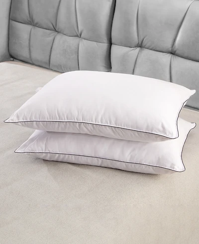 Cheer Collection Soft and Silky Cotton Kapok 2-Pack Pillows, King